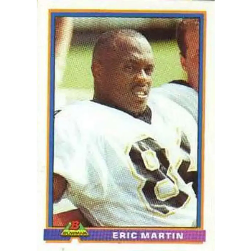 1991 Bowman #351 Eric Martin NM-MT New Orleans Saints Football Card - Football Card Single