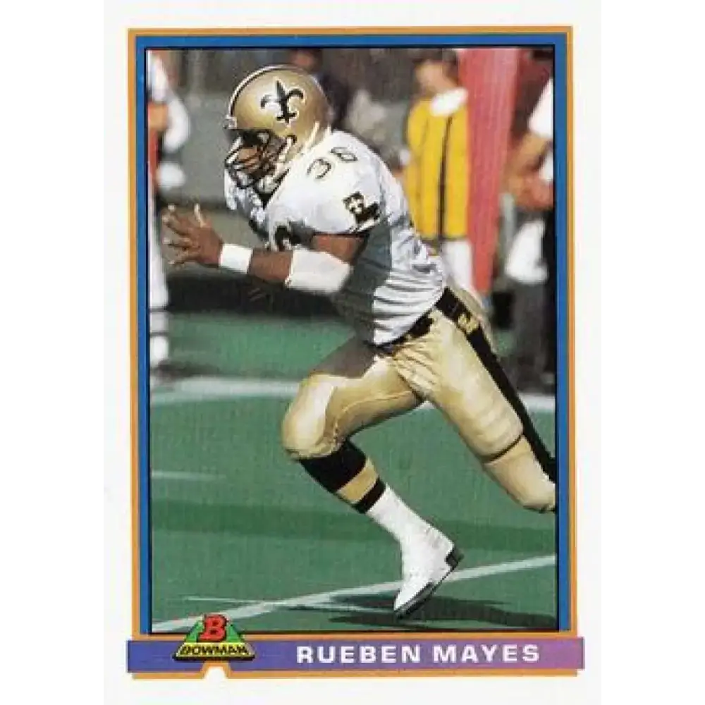1991 Bowman #352 Rueben Mayes NM-MT New Orleans Saints Football Card - Football Card Single