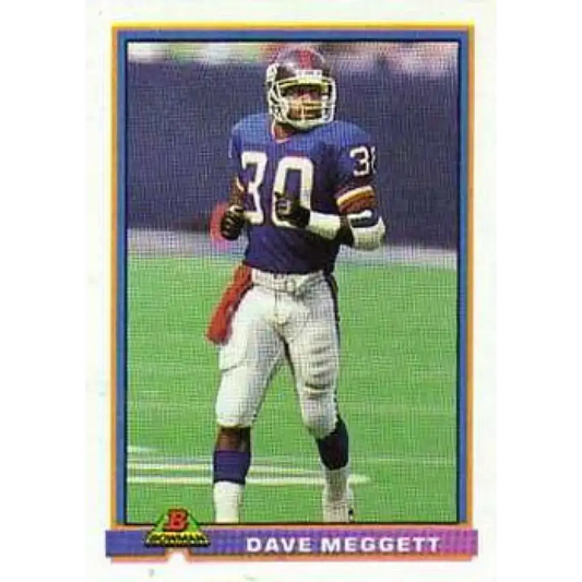1991 Bowman #358 Dave Meggett NM-MT New York Giants Football Card