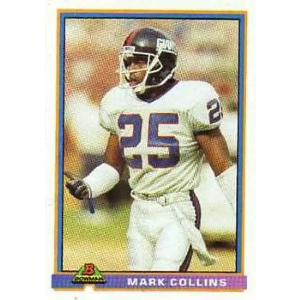 1991 Bowman #359 Mark Collins NM-MT New York Giants Football Card - Football Card Single