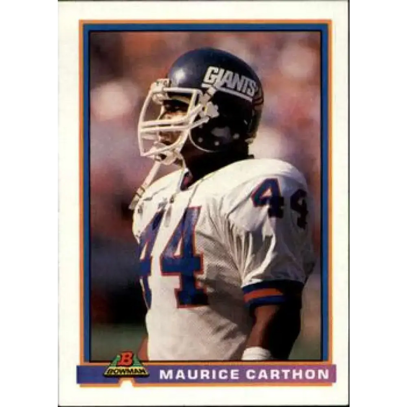 1991 Bowman #361 Maurice Carthon NM-MT New York Giants Football Card - Football Card Single