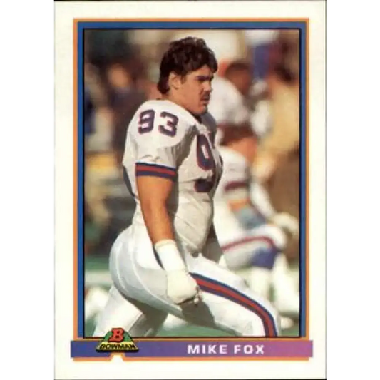 1991 Bowman #362 Mike Fox NM-MT New York Giants Football Card