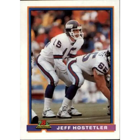1991 Bowman #363 Jeff Hostetler NM-MT New York Giants Football Card