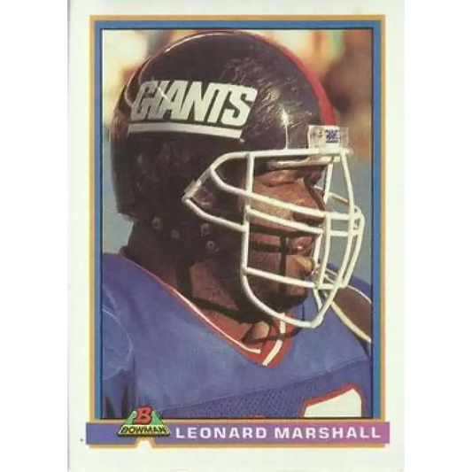 1991 Bowman #365 Leonard Marshall NM-MT New York Giants Football Card