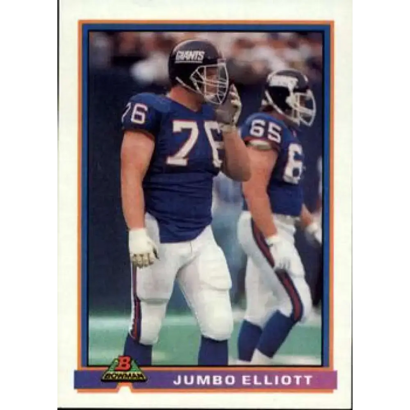1991 Bowman #369 Jumbo Elliott NM-MT New York Giants Football Card