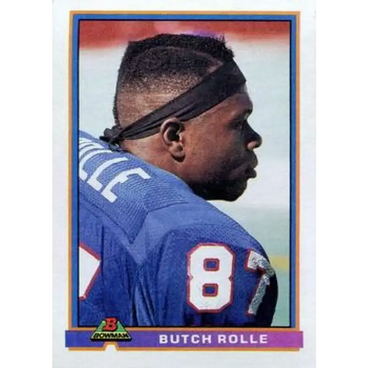 1991 Bowman #37 Butch Rolle NM-MT Buffalo Bills Football Card