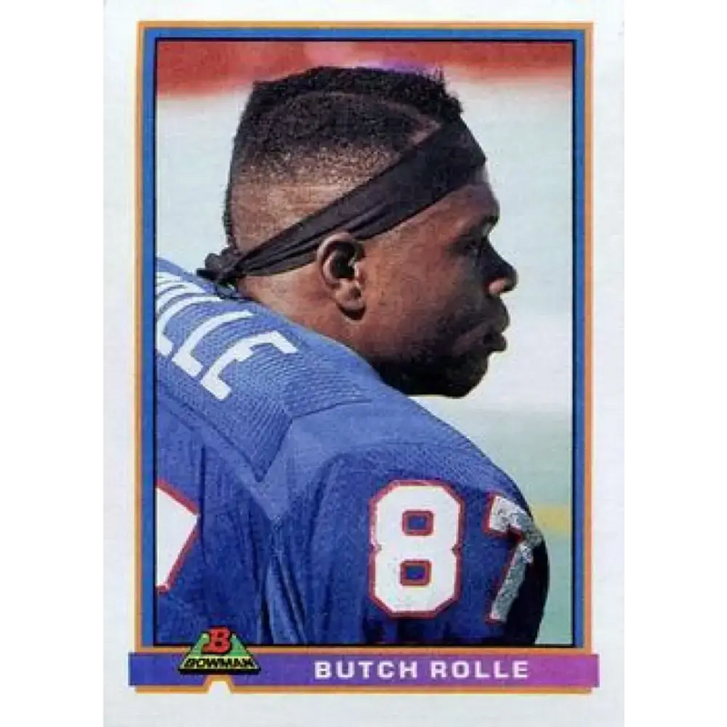 1991 Bowman #37 Butch Rolle NM-MT Buffalo Bills Football Card - Football Card Single