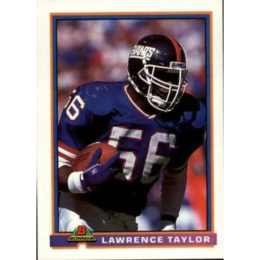 1991 Bowman #371 Lawrence Taylor NM-MT New York Giants Football Card - Football Card Single