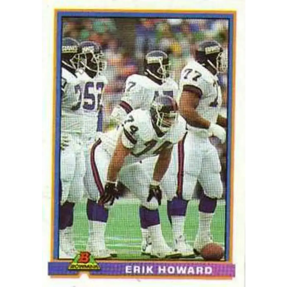 1991 Bowman #372 Erik Howard NM-MT New York Giants Football Card - Football Card Single