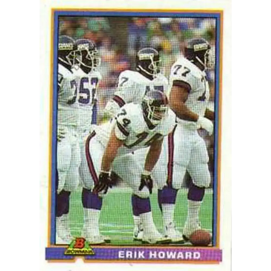 1991 Bowman #372 Erik Howard NM-MT New York Giants Football Card