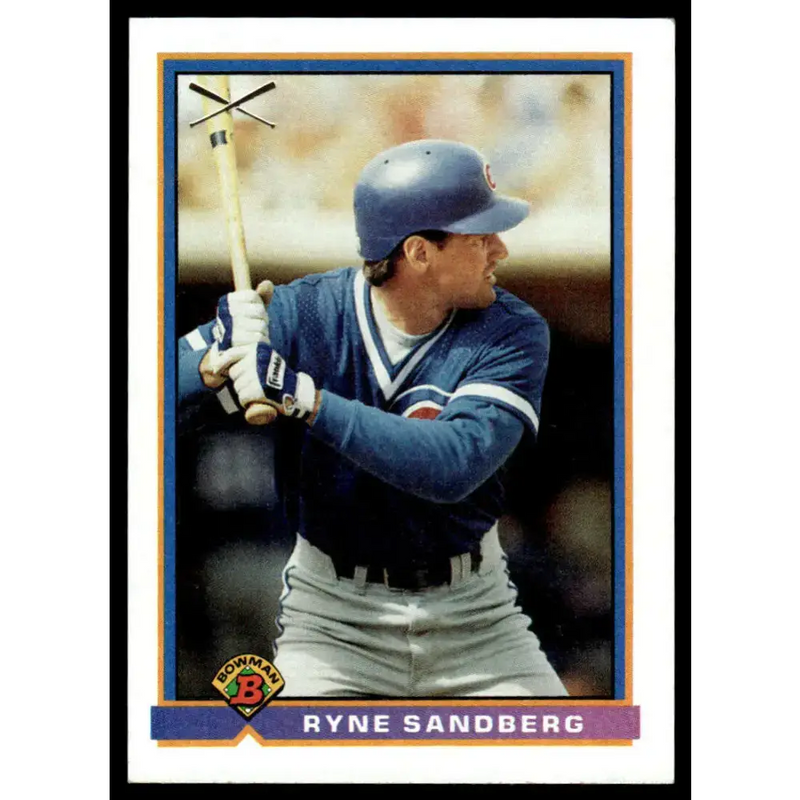 1991 Bowman #377 Ryne Sandberg EX Chicago Cubs Baseball Card - Baseball Card Single