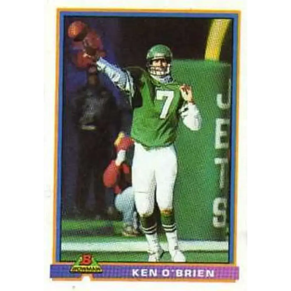 1991 Bowman #378 Ken O’Brien NM-MT New York Jets Football Card - Football Card Single