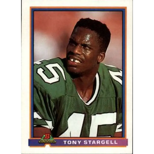 1991 Bowman #381 Tony Stargell NM-MT New York Jets Football Card - Football Card Single