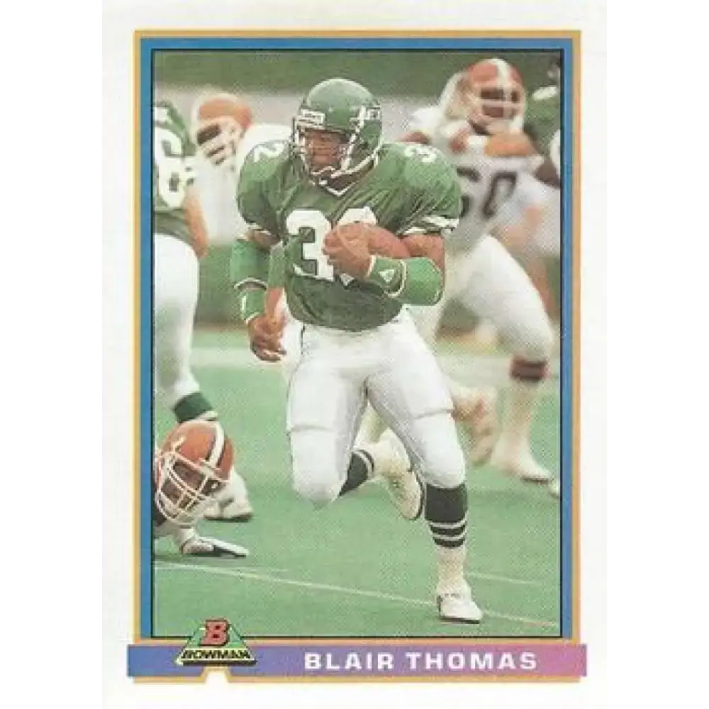 1991 Bowman #382 Blair Thomas NM-MT New York Jets Football Card - Football Card Single
