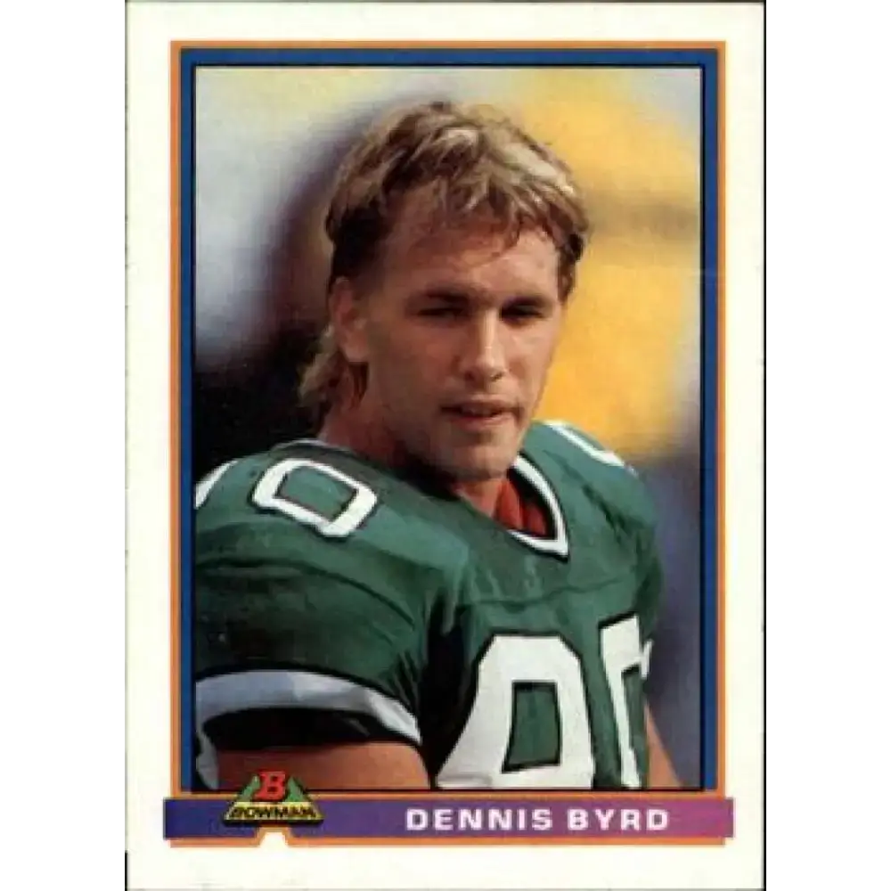 1991 Bowman #384 Dennis Byrd NM-MT Football Card - Football Card Single