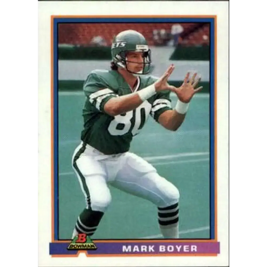 1991 Bowman #387 Mark Boyer NM-MT New York Jets Football Card - Football Card Single