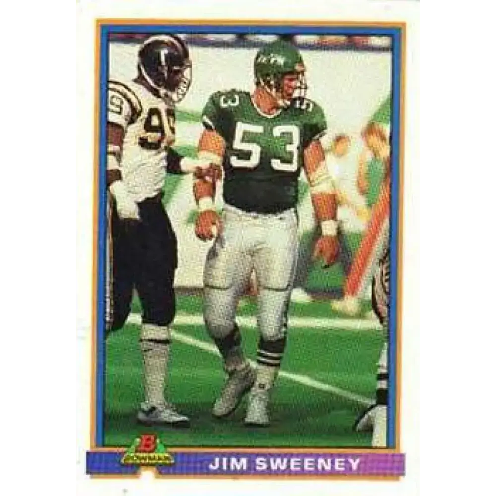 1991 Bowman #389 Jim Sweeney NM-MT New York Jets Football Card - Football Card Single