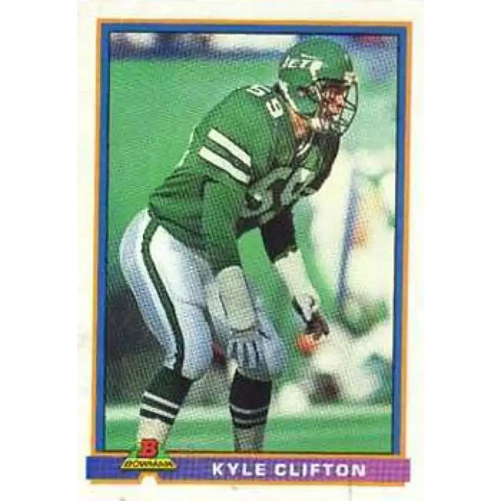 1991 Bowman #390 Kyle Clifton NM-MT New York Jets Football Card - Football Card Single