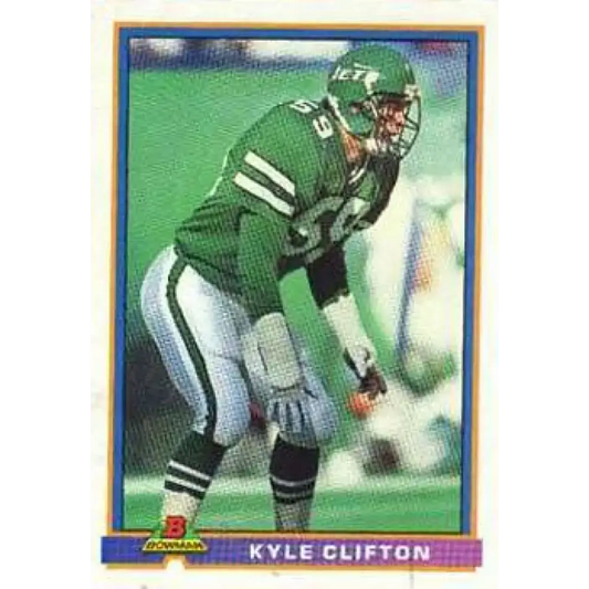 1991 Bowman #390 Kyle Clifton NM-MT New York Jets Football Card - Football Card Single