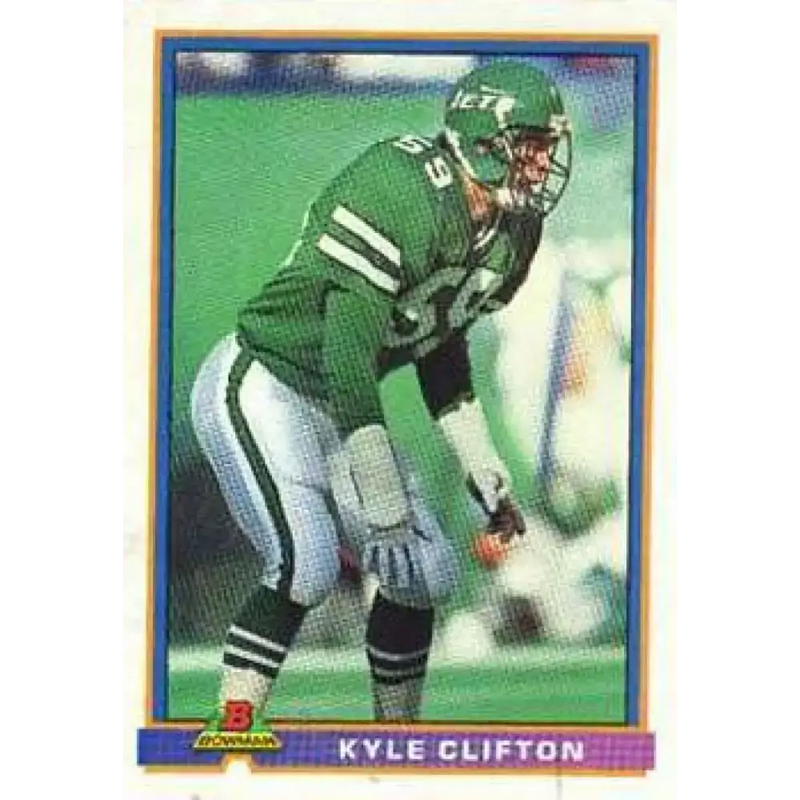 1991 Bowman #390 Kyle Clifton NM-MT New York Jets Football Card - Football Card Single