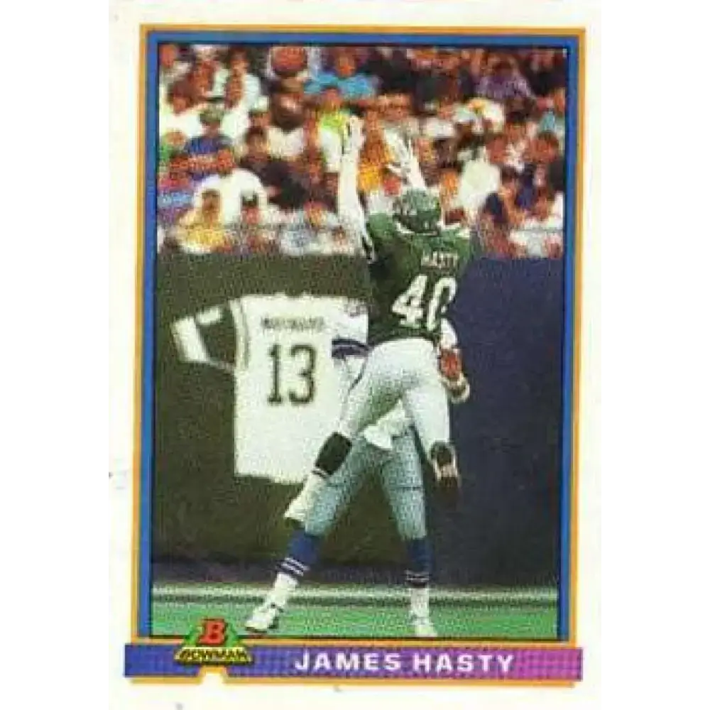 1991 Bowman #393 James Hasty NM-MT New York Jets Football Card - Football Card Single