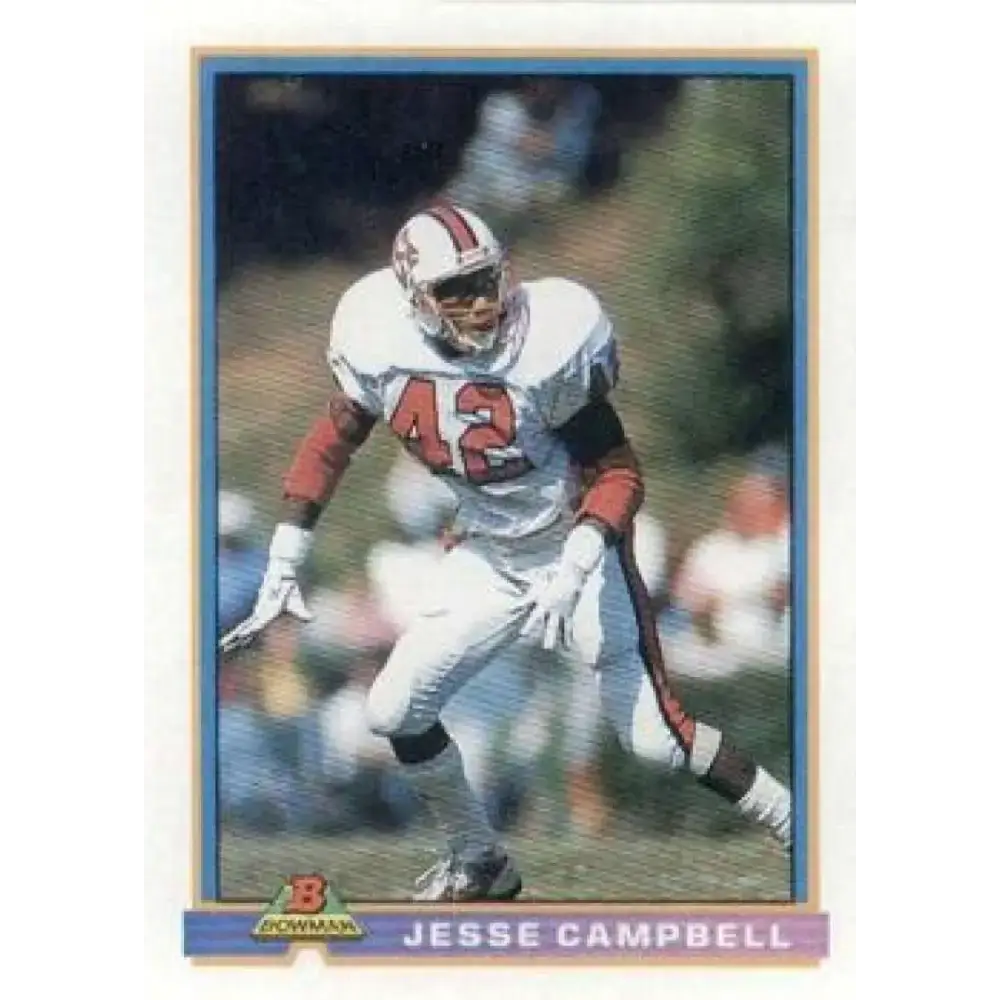 1991 Bowman #395b Jesse Campbell NM-MT RC Rookie Philadelphia Eagles Football Card - Football Card Single