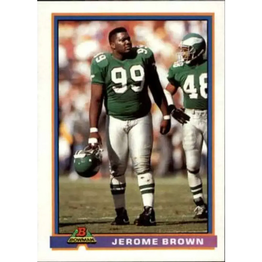 1991 Bowman #397 Jerome Brown NM-MT Philadelphia Eagles Football Card
