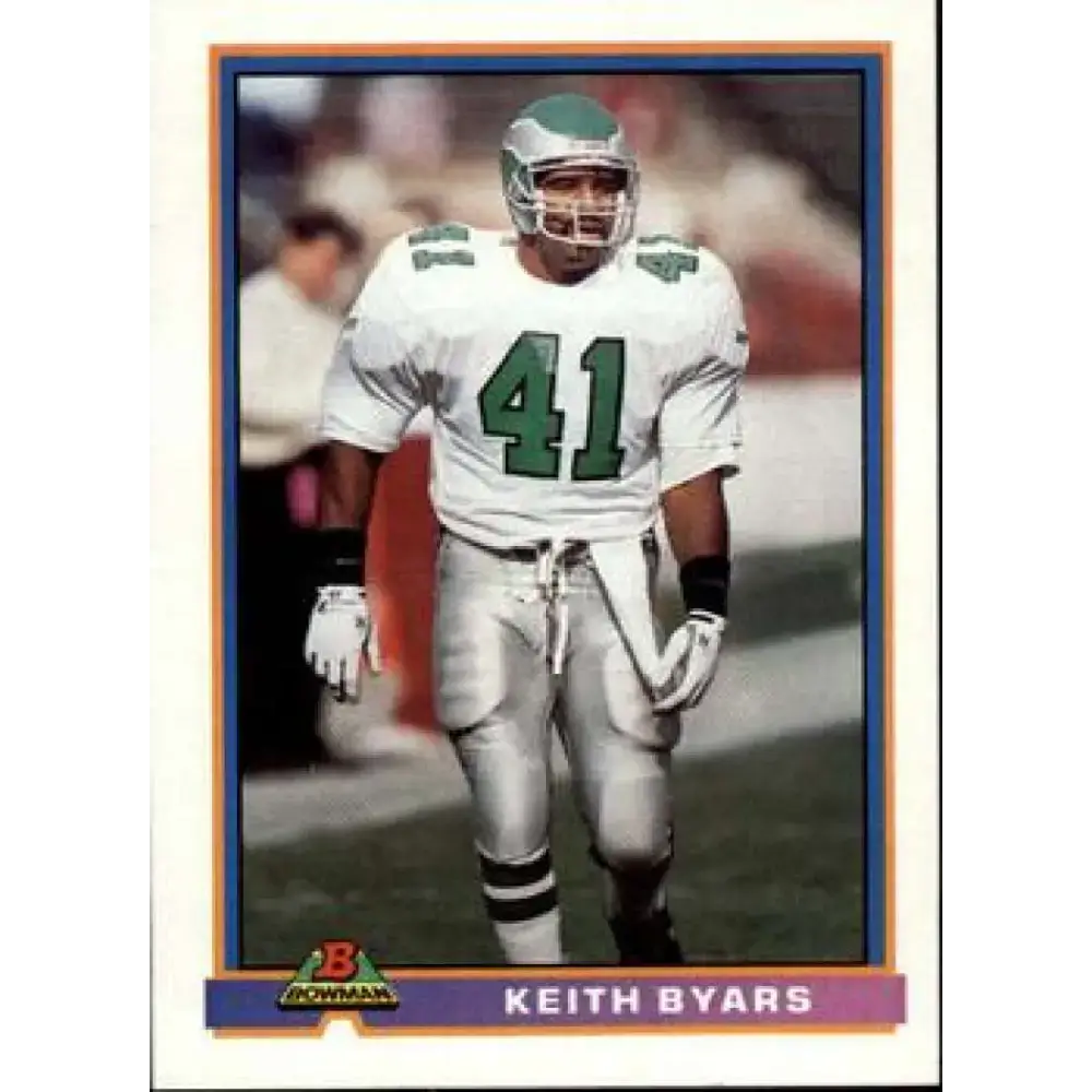 1991 Bowman #398 Keith Byars NM-MT Philadelphia Eagles Football Card - Football Card Single