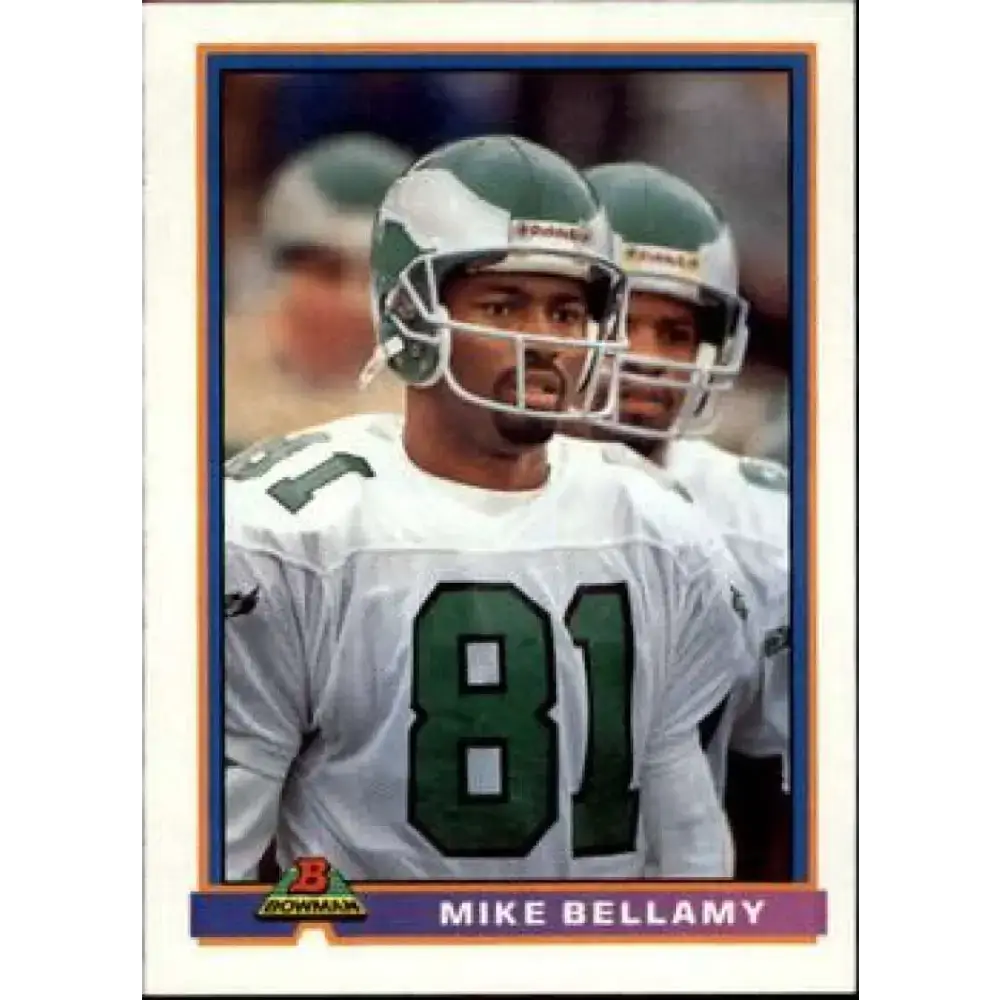 1991 Bowman #400 Mike Bellamy NM-MT Philadelphia Eagles Football Card - Football Card Single