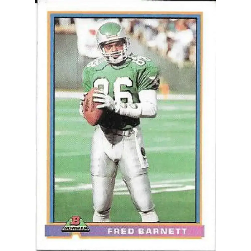 1991 Bowman #401 Fred Barnett NM-MT Philadelphia Eagles Football Card - Football Card Single
