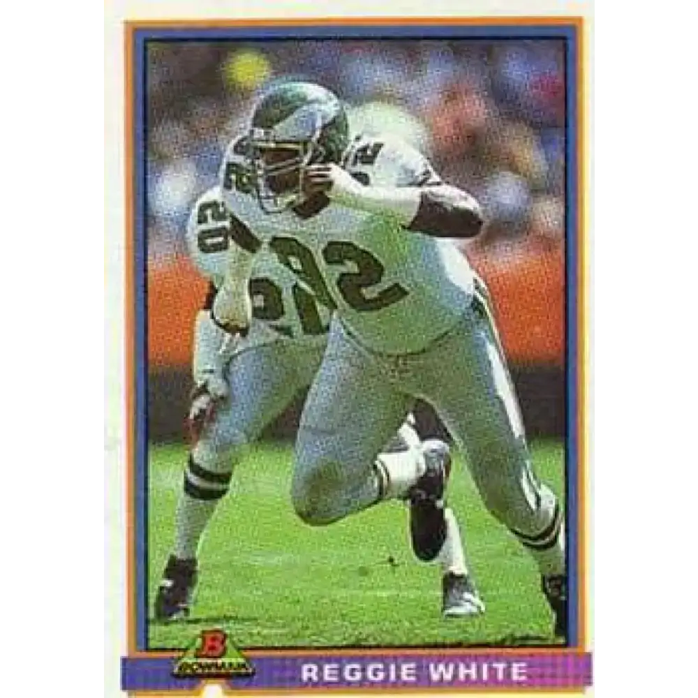 1991 Bowman #403 Reggie White NM-MT Philadelphia Eagles Football Card - Football Card Single