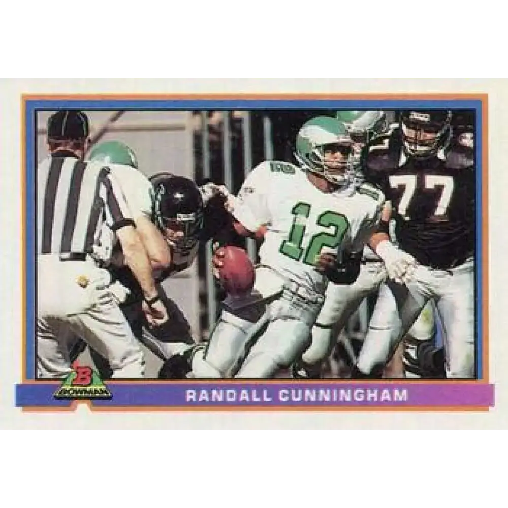 1991 Bowman #404 Randall Cunningham NM-MT Philadelphia Eagles Football Card