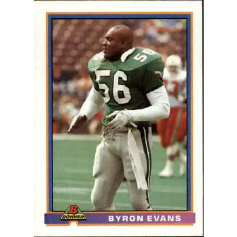 1991 Bowman #405 Byron Evans NM-MT Philadelphia Eagles Football Card