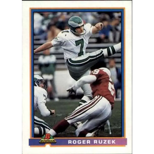 1991 Bowman #408 Roger Ruzek NM-MT Philadelphia Eagles Football Card