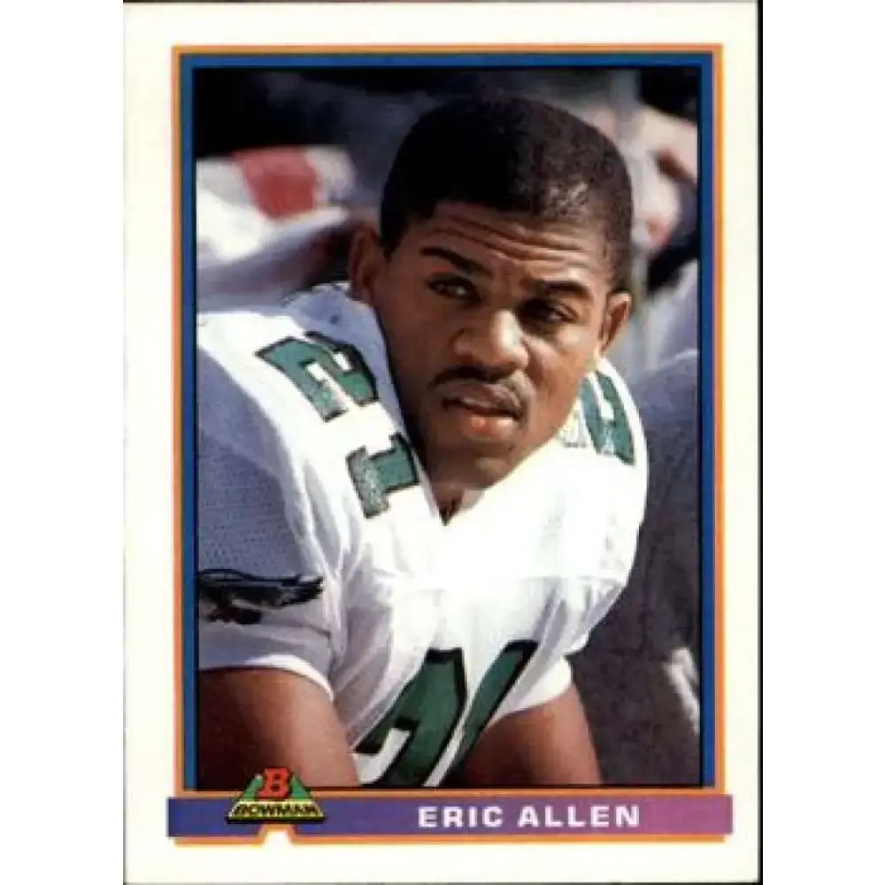 1991 Bowman #409 Eric Allen NM-MT Philadelphia Eagles Football Card - Football Card Single