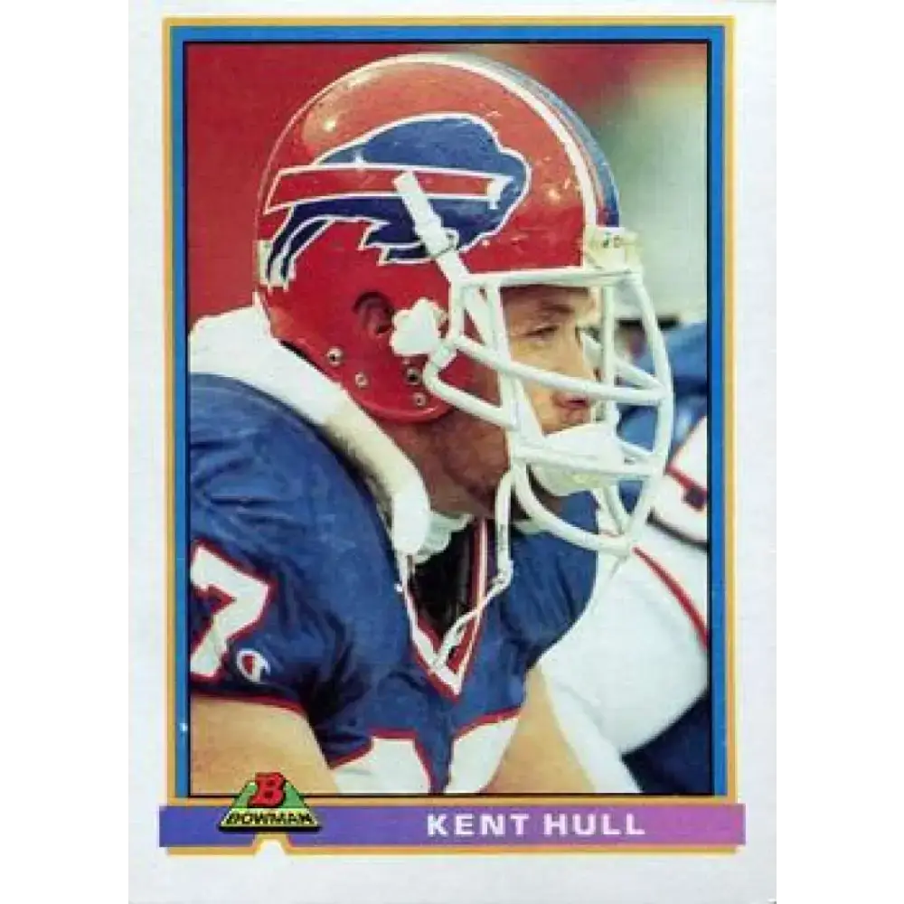 1991 Bowman #41 Kent Hull NM-MT Buffalo Bills Football Card