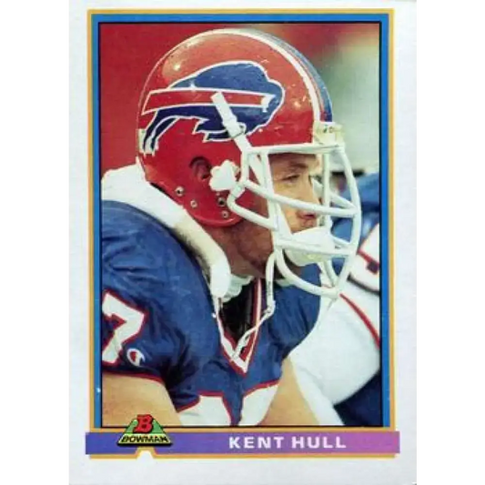 1991 Bowman #41 Kent Hull NM-MT Buffalo Bills Football Card