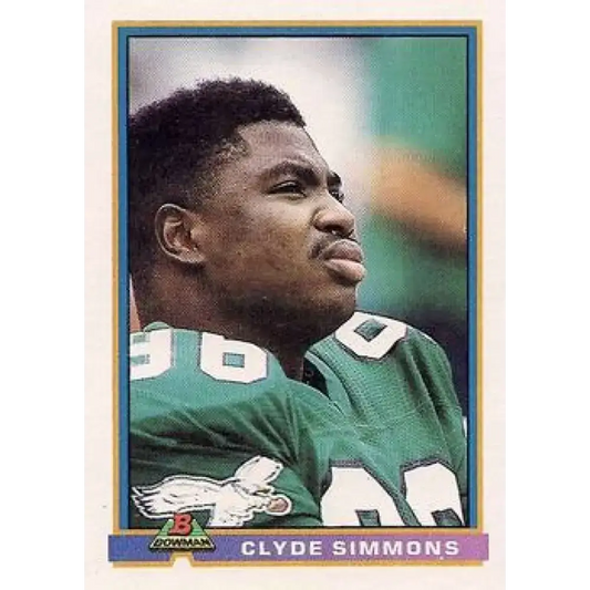 1991 Bowman #411 Clyde Simmons NM-MT Philadelphia Eagles Football Card