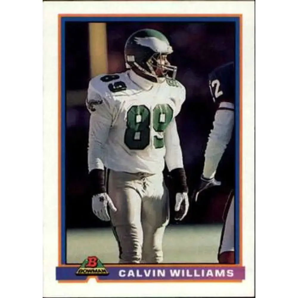 1991 Bowman #413 Calvin Williams NM-MT Philadelphia Eagles Football Card - Football Card Single