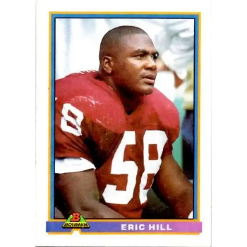 1991 Bowman #415 Eric Hill NM-MT Phoenix Cardinals Football Card - Football Card Single