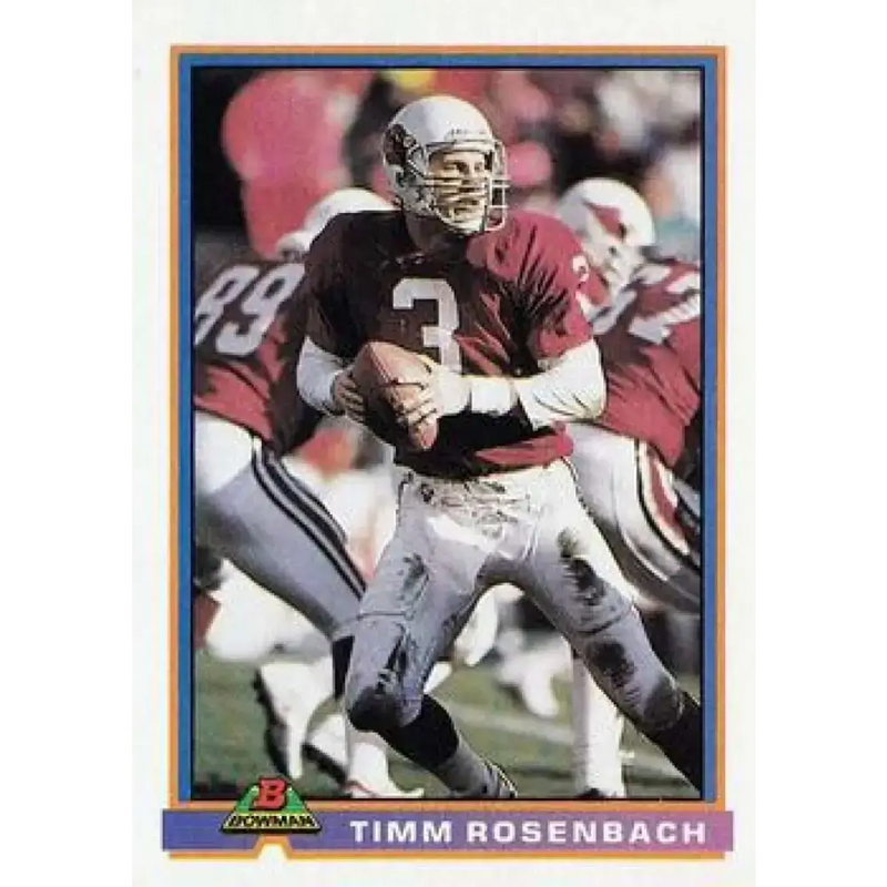 1991 Bowman #423 Timm Rosenbach NM-MT Phoenix Cardinals Football Card - Football Card Single