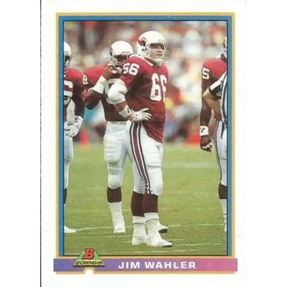 1991 Bowman #429 Jim Wahler NM-MT RC Rookie Football Card - Football Card Single