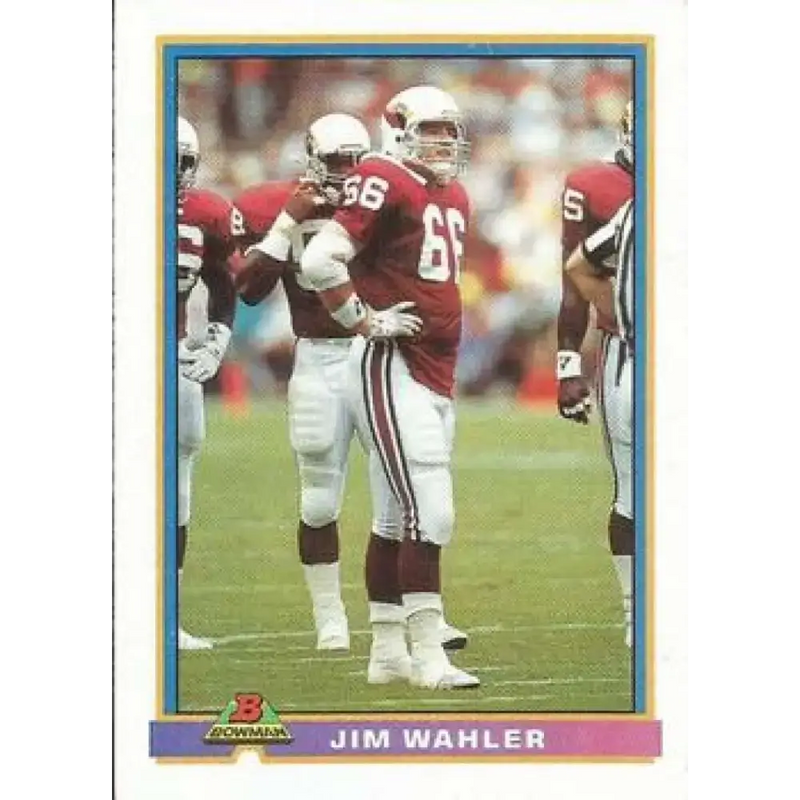 1991 Bowman #429 Jim Wahler NM-MT RC Rookie Football Card - Football Card Single