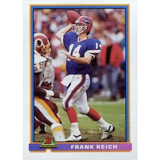 1991 Bowman #43 Frank Reich NM-MT Buffalo Bills Football Card