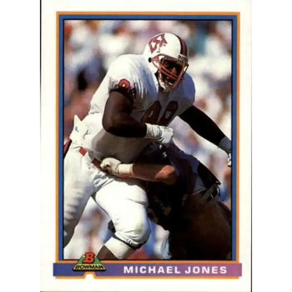 1991 Bowman #431 Mike Jones NM-MT RC Rookie Football Card - Football Card Single