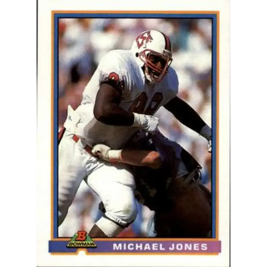 1991 Bowman #431 Mike Jones NM-MT RC Rookie Football Card - Football Card Single