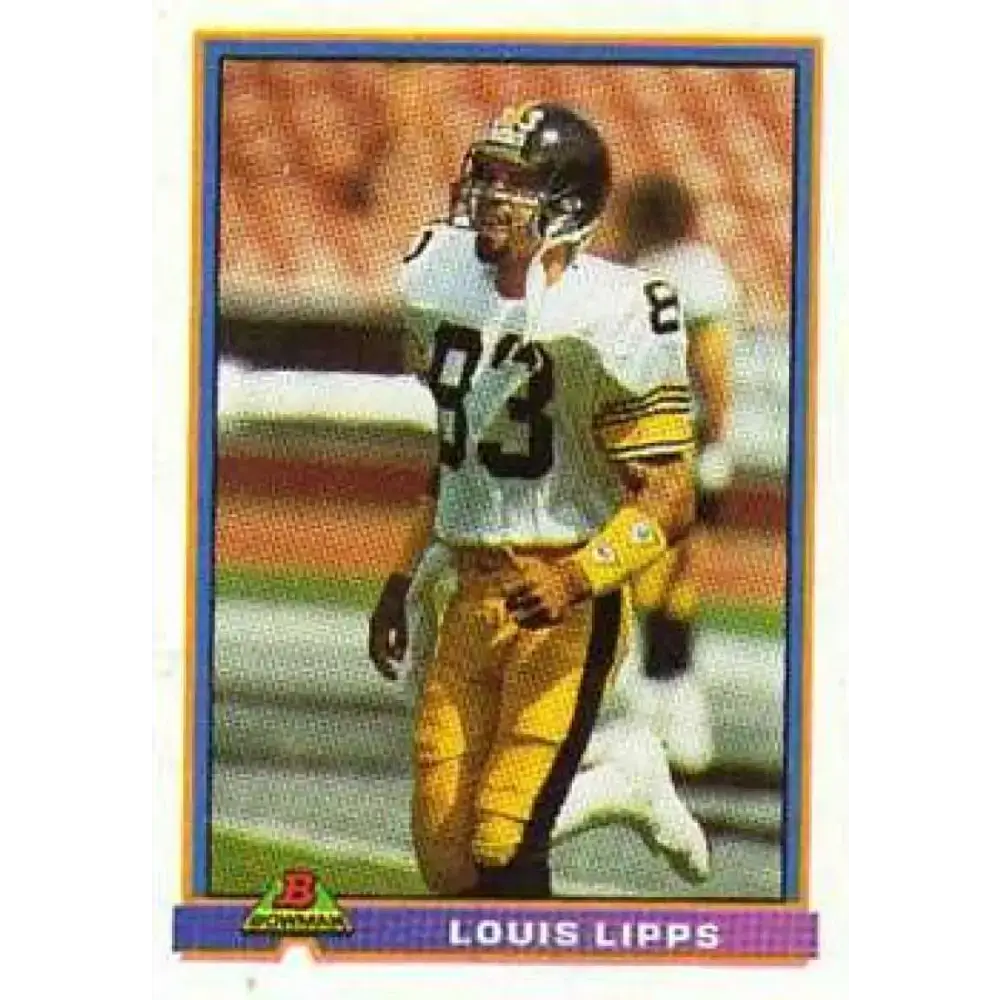 1991 Bowman #436 Louis Lipps NM-MT Pittsburgh Steelers Football Card - Football Card Single