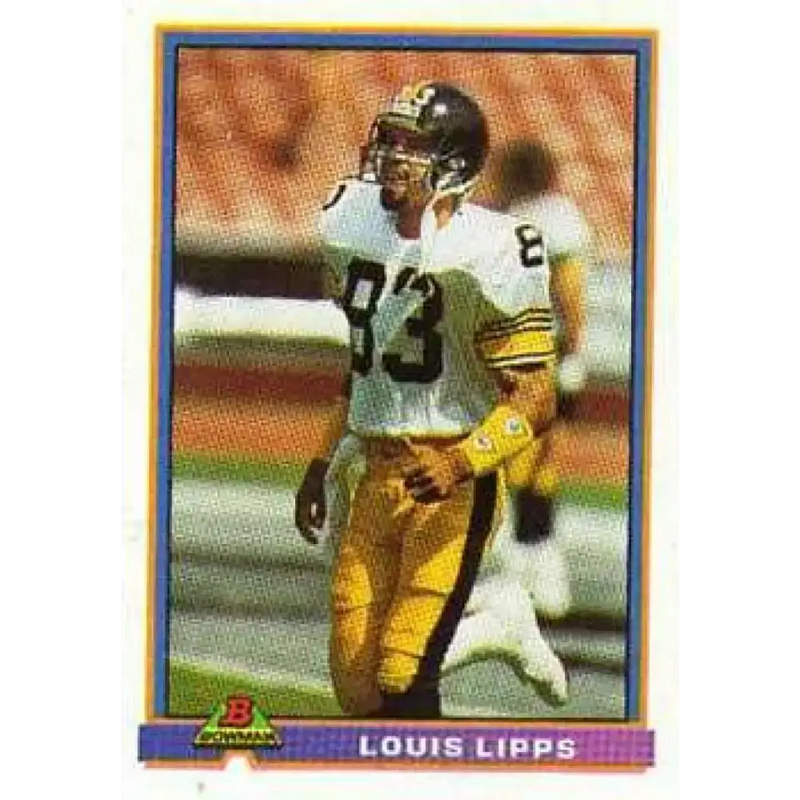 1991 Bowman #436 Louis Lipps NM-MT Pittsburgh Steelers Football Card - Football Card Single