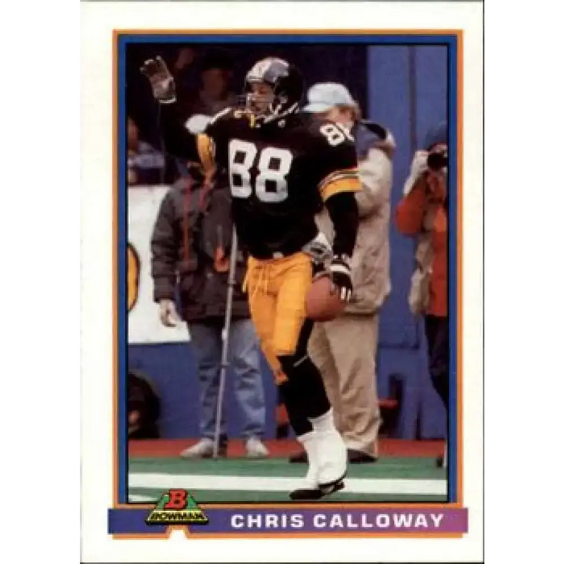 1991 Bowman #442 Chris Calloway NM-MT Pittsburgh Steelers Football Card - Football Card Single