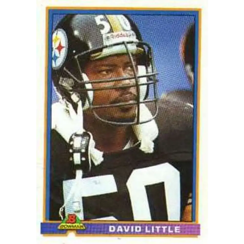 1991 Bowman #443 David Little NM-MT Pittsburgh Steelers Football Card - Football Card Single